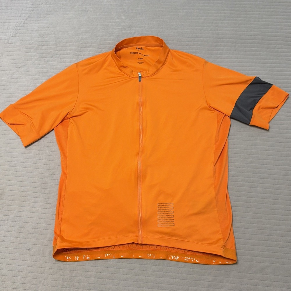 Rapha Pro Team Forcats de la Route Wind/Rain orange Jacket Womens 2XL